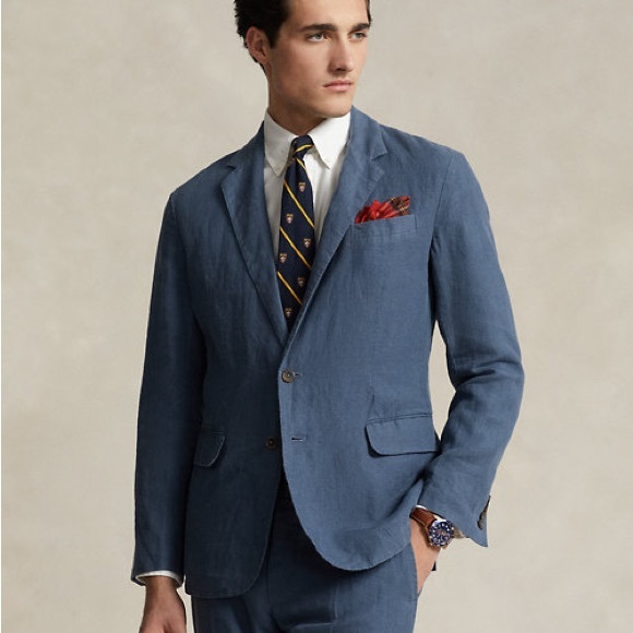 Ralph Lauren Blue Suit Modern Tailoring